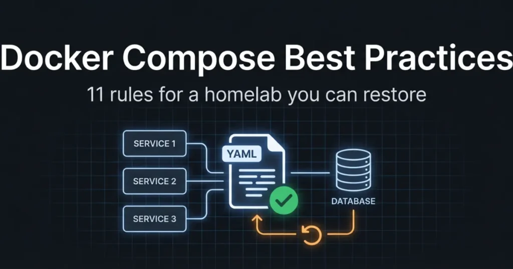 Docker Compose Best Practices: 11 Rules for a Homelab That’s Easy to Restore