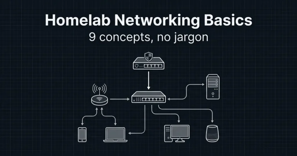 Homelab Networking Basics: 9 Concepts You Need (Without Enterprise Jargon) Homelab Networking Basics: 9 Concepts You Need (Without Enterprise Jargon)